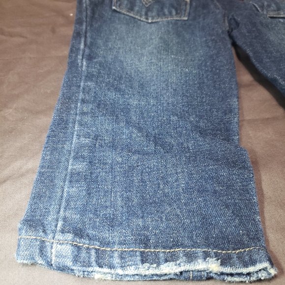 Levi's Blue Jeans Denim Slight Distressed Style Straight Leg 18 Month Size - Picture 9 of 11